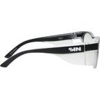 Safe & Sound Safety, Matte Black/Clear Lenses