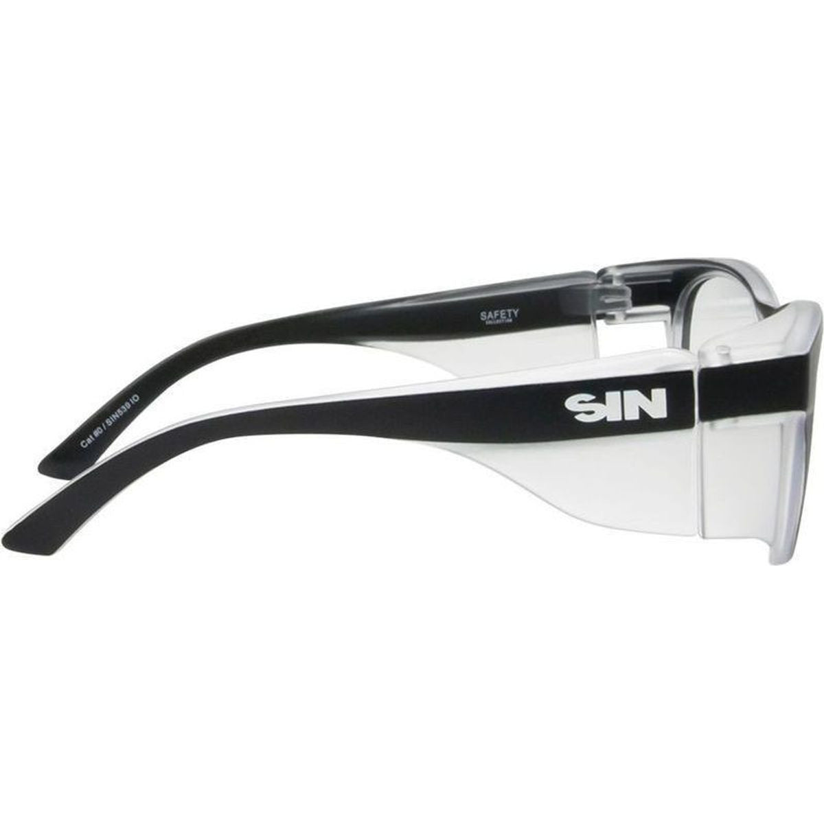 Safe & Sound Safety, Matte Black/Clear Lenses