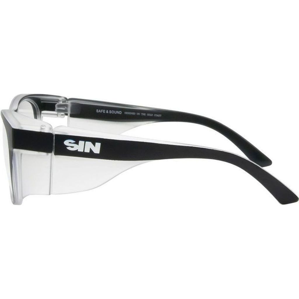 Safe & Sound Safety, Matte Black/Clear Lenses