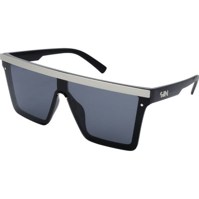 The Bar, Black and Matte Silver/Smoke Polarised Lenses