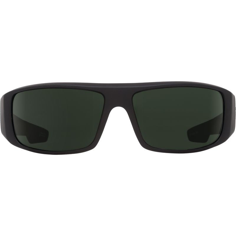 Logan, Soft Matte Black/Happy Grey Green Lenses