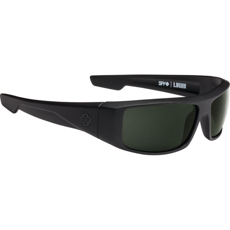 Logan, Soft Matte Black/Happy Grey Green Lenses