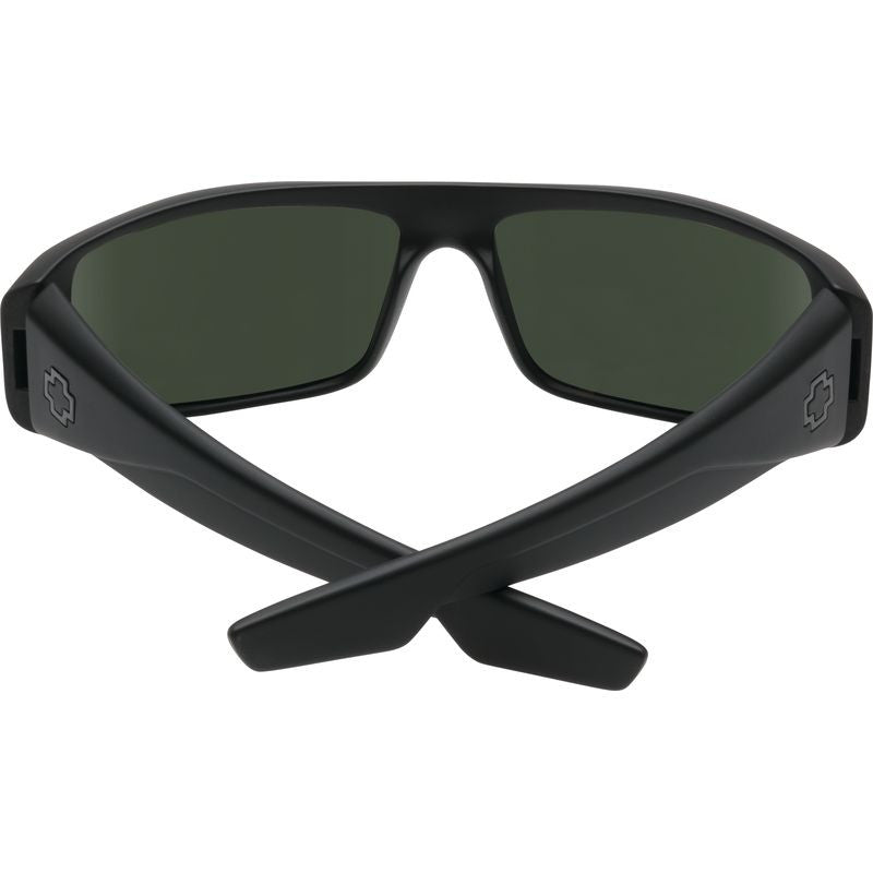 Logan, Soft Matte Black/Happy Grey Green Lenses