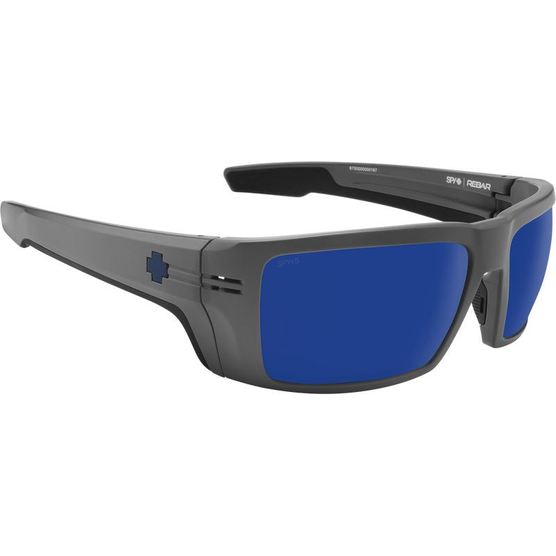 Rebar, Matte Gunmetal/Happy Grey Green and Dark Blue Spectra Polarised Lenses