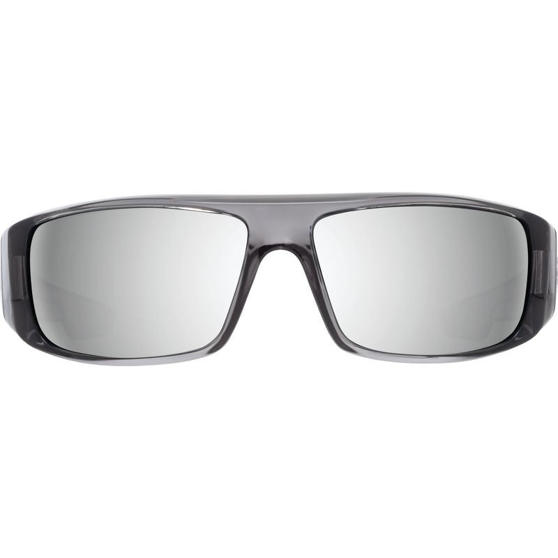 Logan, Clear Smoke/Happy Grey Green Silver Mirror Lenses