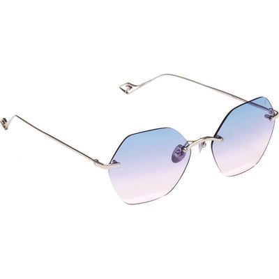 Newport, Silver/Blue Pink Gradient Lenses