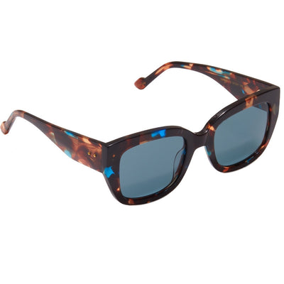 Lottie, Havana with Blue Injection/Dark Blue Lenses