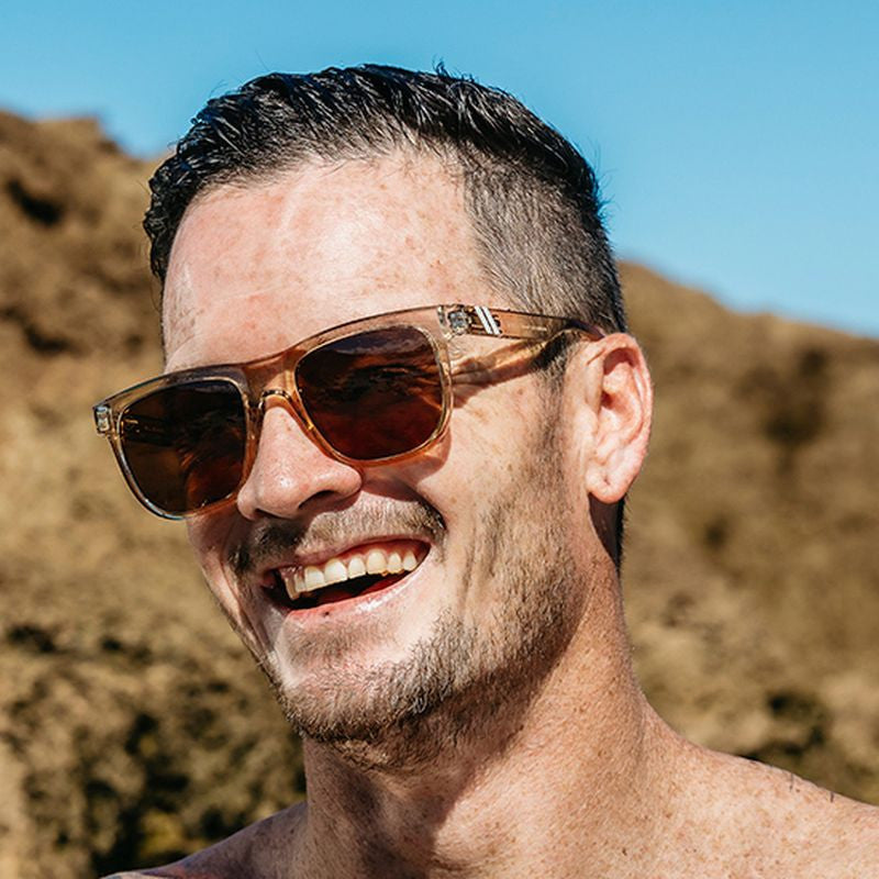 Sender, Mojave Cove Gloss Crystal Tan/Amber PC Polarised Lenses