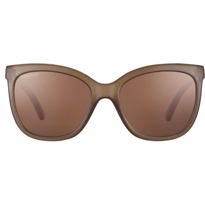 Agata, Shiny Espresso/Drivers Gradient Polarised Photochromic Glass Lenses