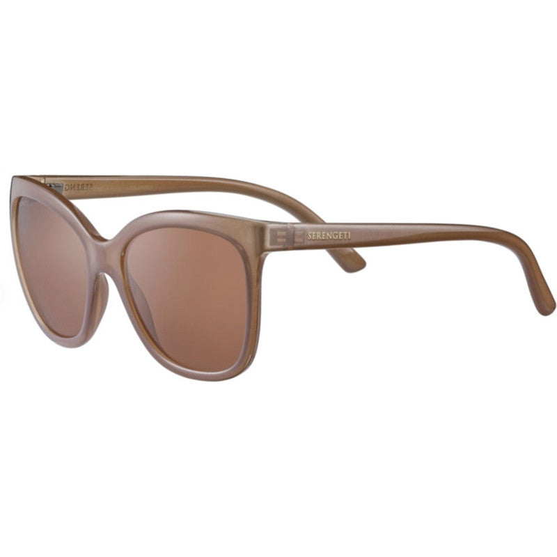 Agata, Shiny Espresso/Drivers Gradient Polarised Photochromic Glass Lenses