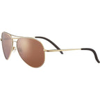 Carrara XL, Shiny Gold/Drivers Gradient Photochromic Polarised Glass Lenses