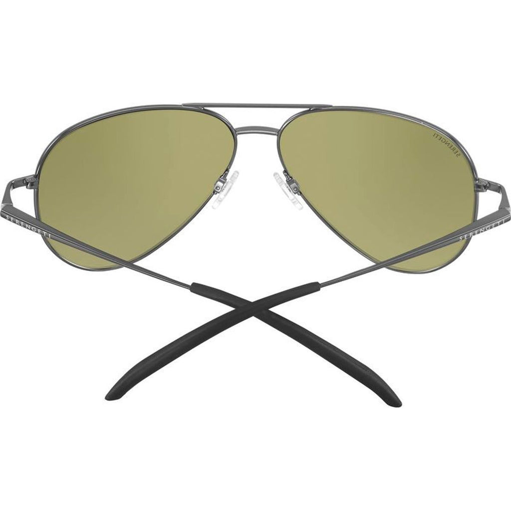 Carrara XL, Shiny Gunmetal/555nm Photochromic Polarised Glass Lenses