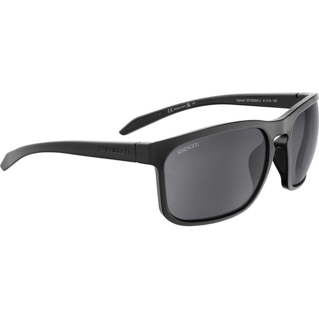 Carson, Shiny Black/Smoke Photochromic Polarised Glass Lenses