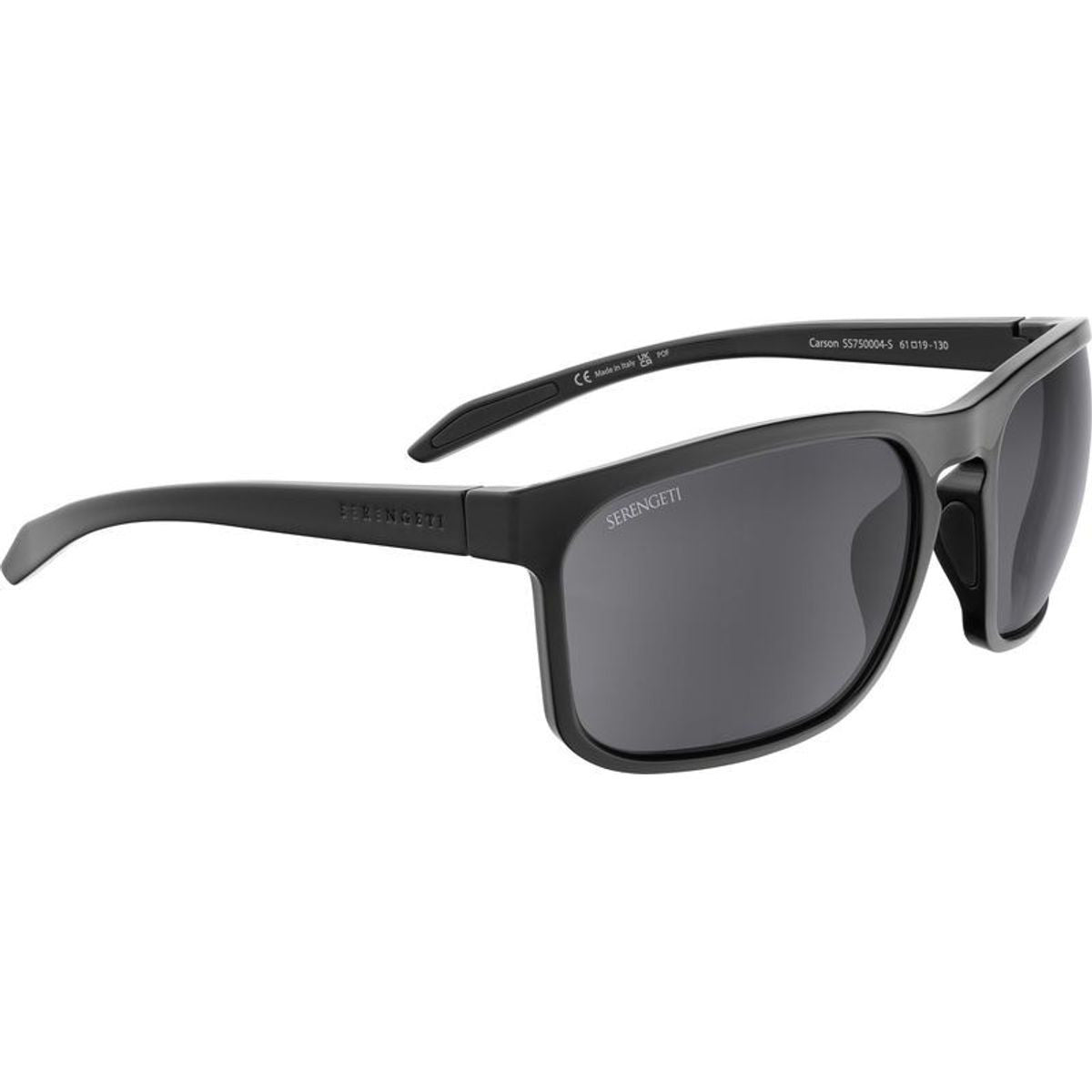 Carson, Shiny Black/Smoke Photochromic Polarised Glass Lenses