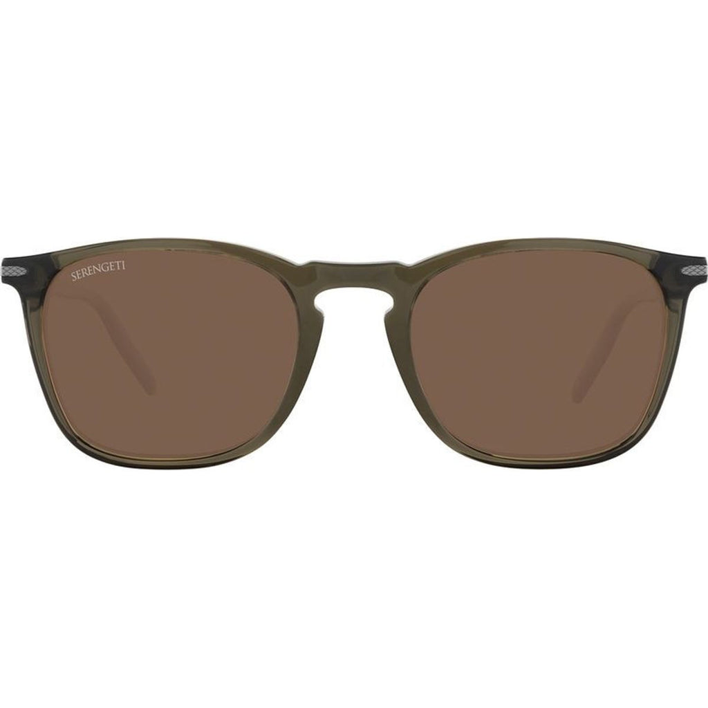 Delio Large, Shiny Crystal Khaki/Drivers Photochromic Polarised Glass Lenses