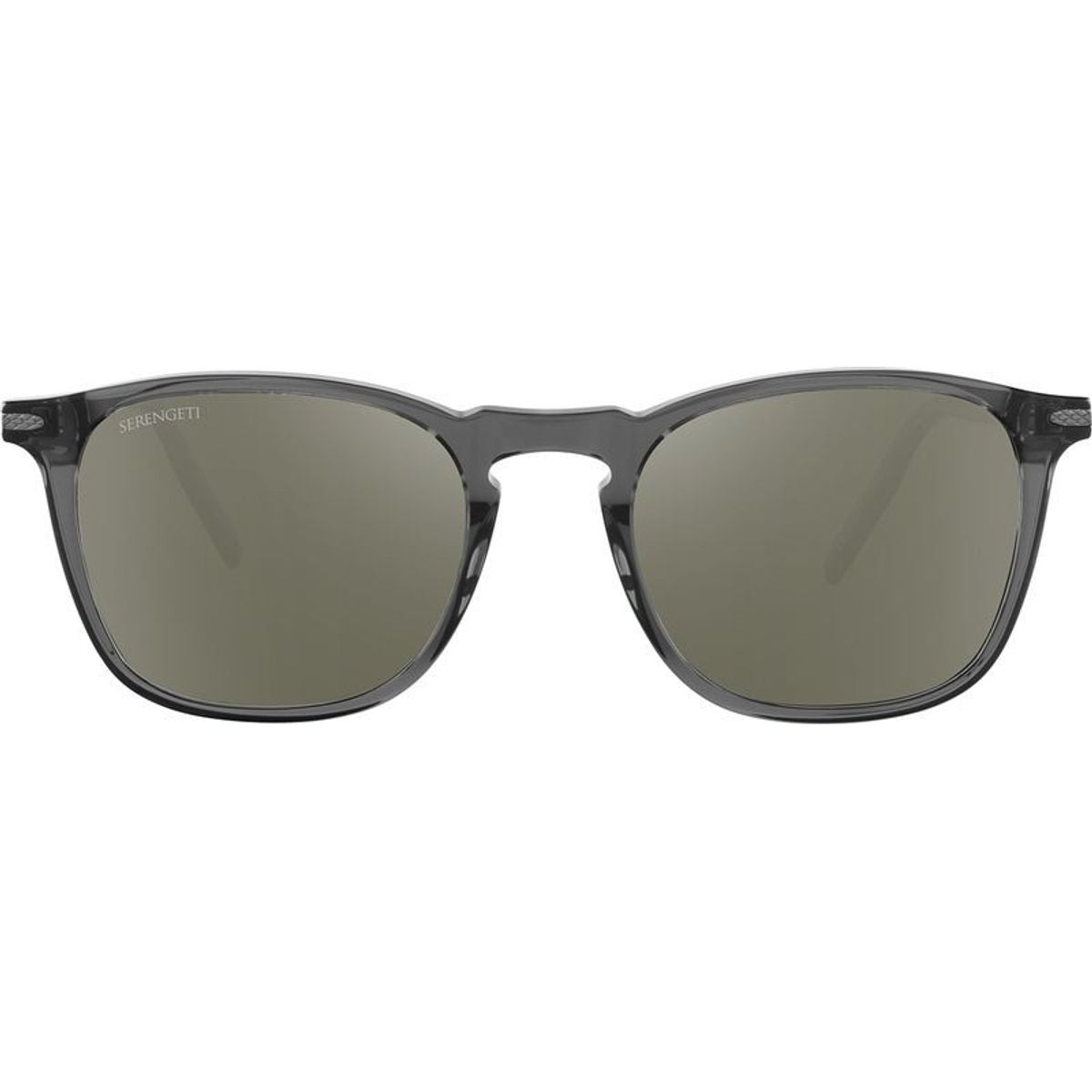 Delio, Shiny Translucent Gunmetal/555nm Photochromic Polarised Glass Lenses