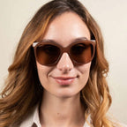 Agata, Shiny Espresso/Drivers Gradient Polarised Photochromic Glass Lenses