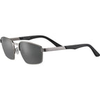 Kean, Shiny Gunmetal/Smoke Photochromic Glass Polarised Lenses