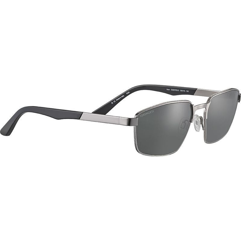 Kean, Shiny Gunmetal/Smoke Photochromic Glass Polarised Lenses