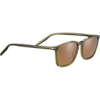 Lenwood, Shiny Crystal Dark Green/Drivers Photochromic Polarised Glass Lenses