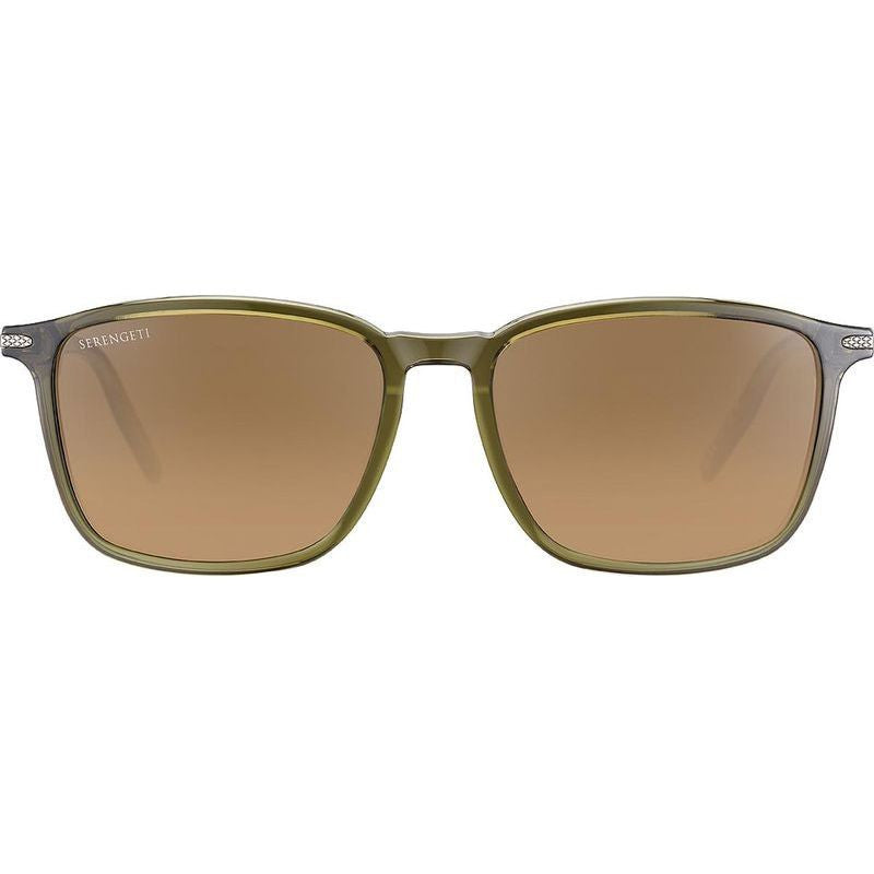 Lenwood, Shiny Crystal Dark Green/Drivers Photochromic Polarised Glass Lenses