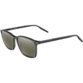 Lenwood, Shiny Translucent Gunmetal/555nm Photochromic Polarised Glass Lenses