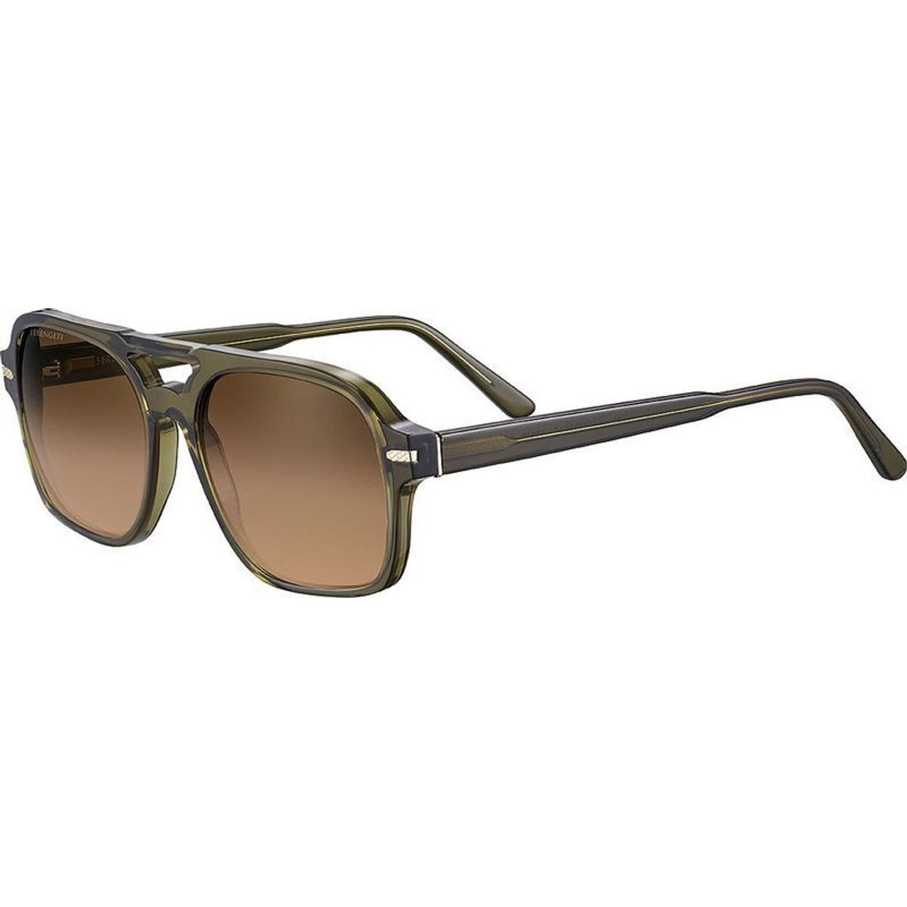 Marco, Shiny Crystal Dark Green/Drivers Gradient Photochromic Polarised Glass Lenses