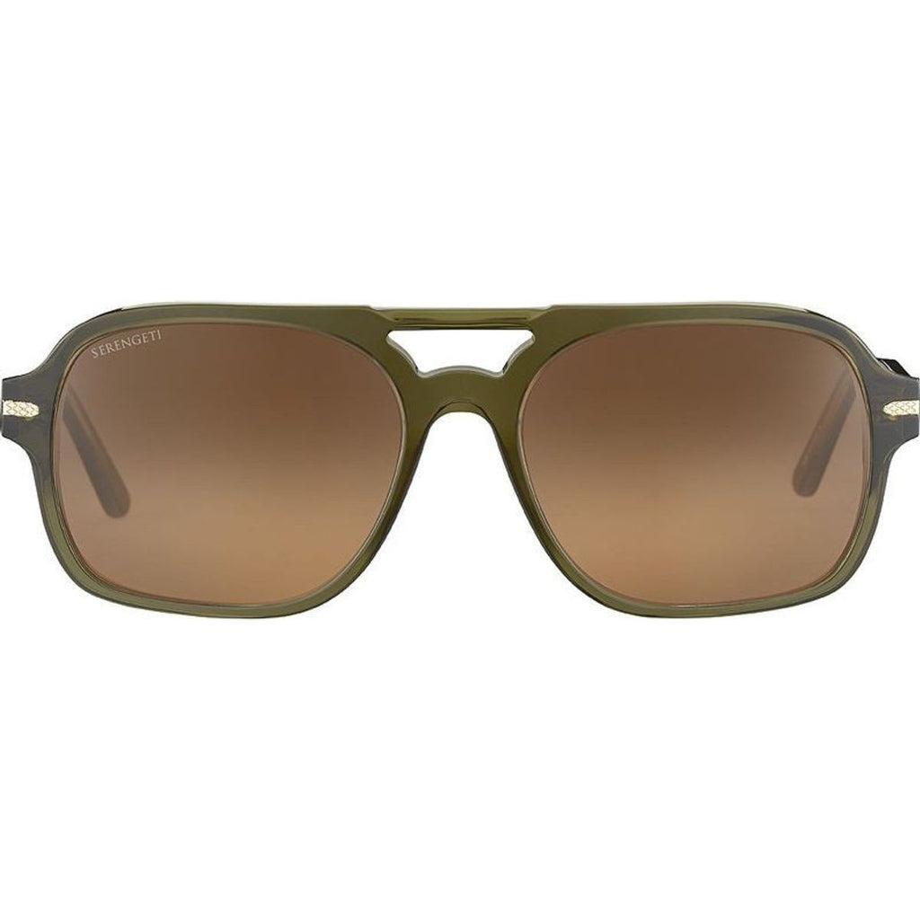 Marco, Shiny Crystal Dark Green/Drivers Gradient Photochromic Polarised Glass Lenses