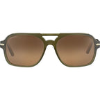 Marco, Shiny Crystal Dark Green/Drivers Gradient Photochromic Polarised Glass Lenses