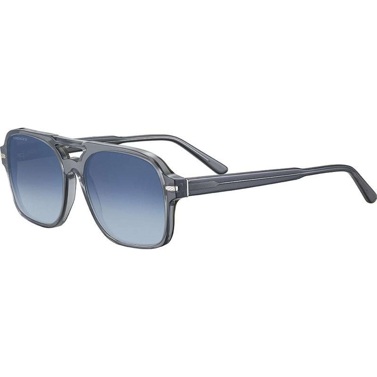 Marco, Shiny Crystal Stormy Grey/Blue Gradient Photochromic Polarised Glass Lenses