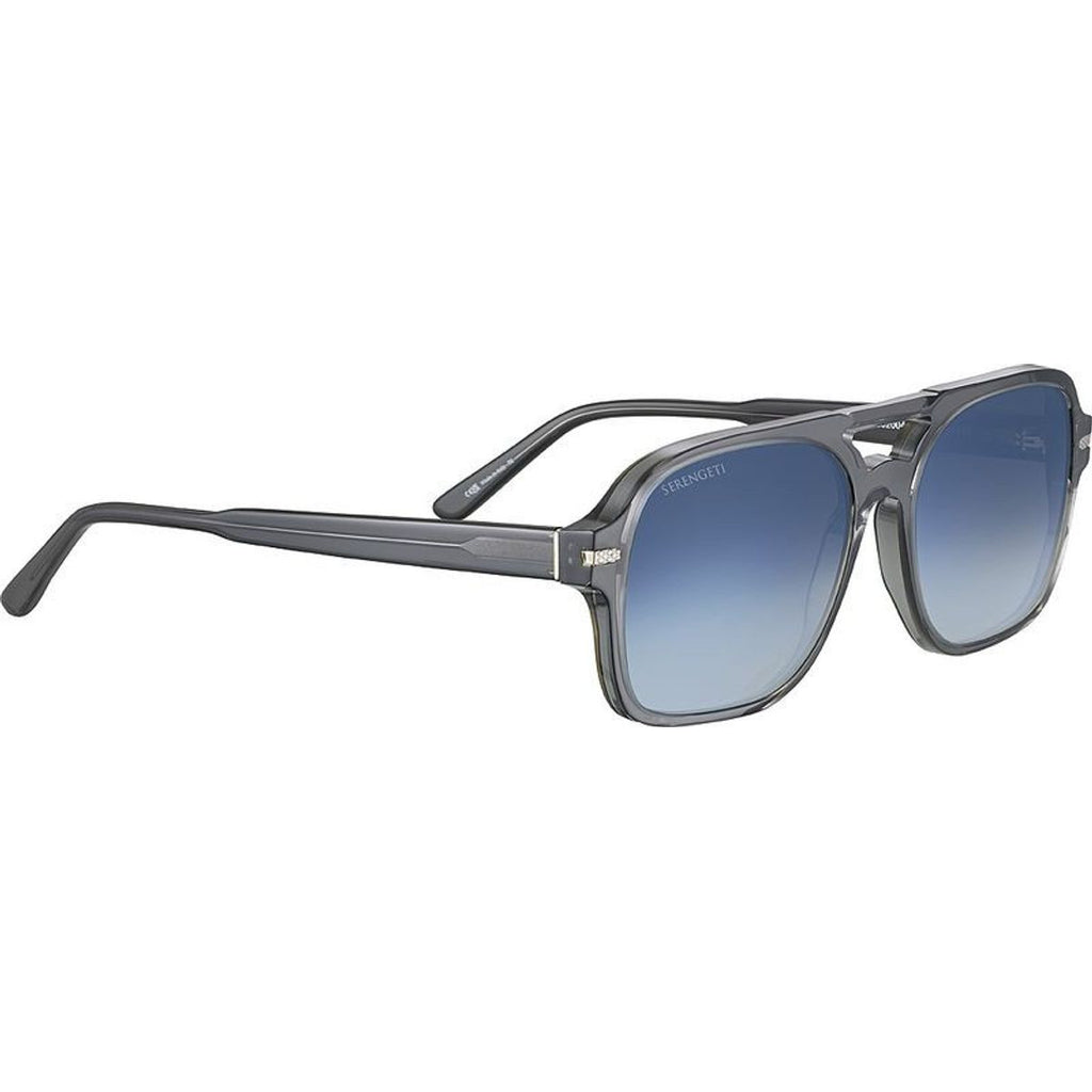 Marco, Shiny Crystal Stormy Grey/Blue Gradient Photochromic Polarised Glass Lenses