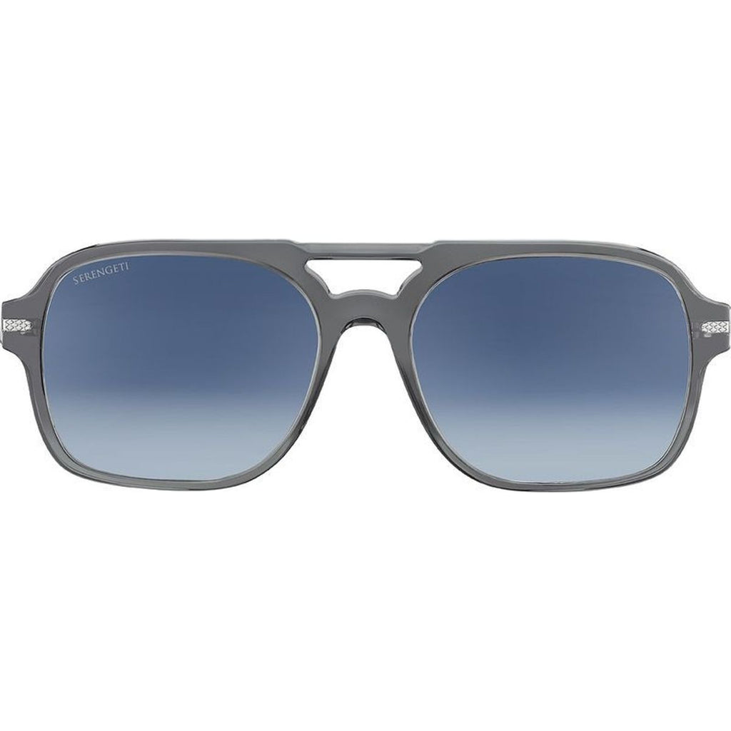 Marco, Shiny Crystal Stormy Grey/Blue Gradient Photochromic Polarised Glass Lenses
