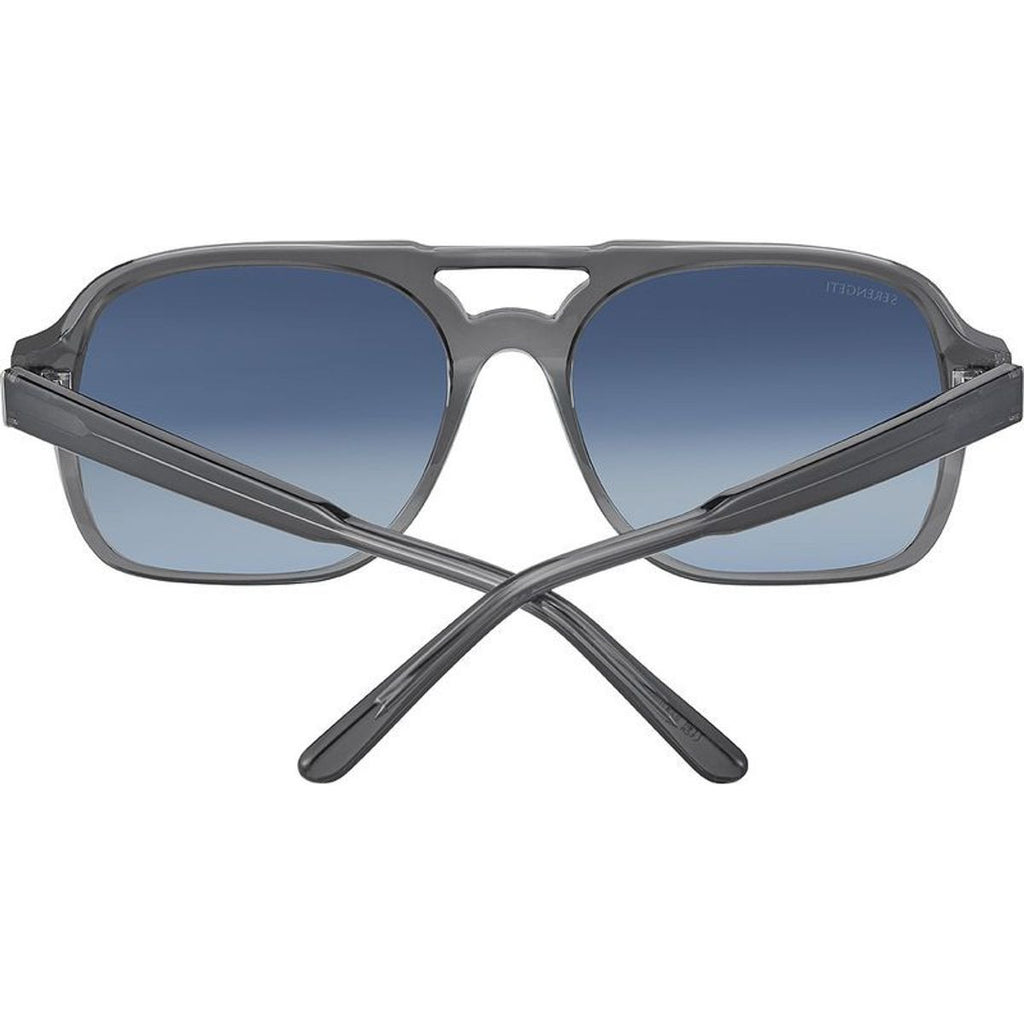Marco, Shiny Crystal Stormy Grey/Blue Gradient Photochromic Polarised Glass Lenses