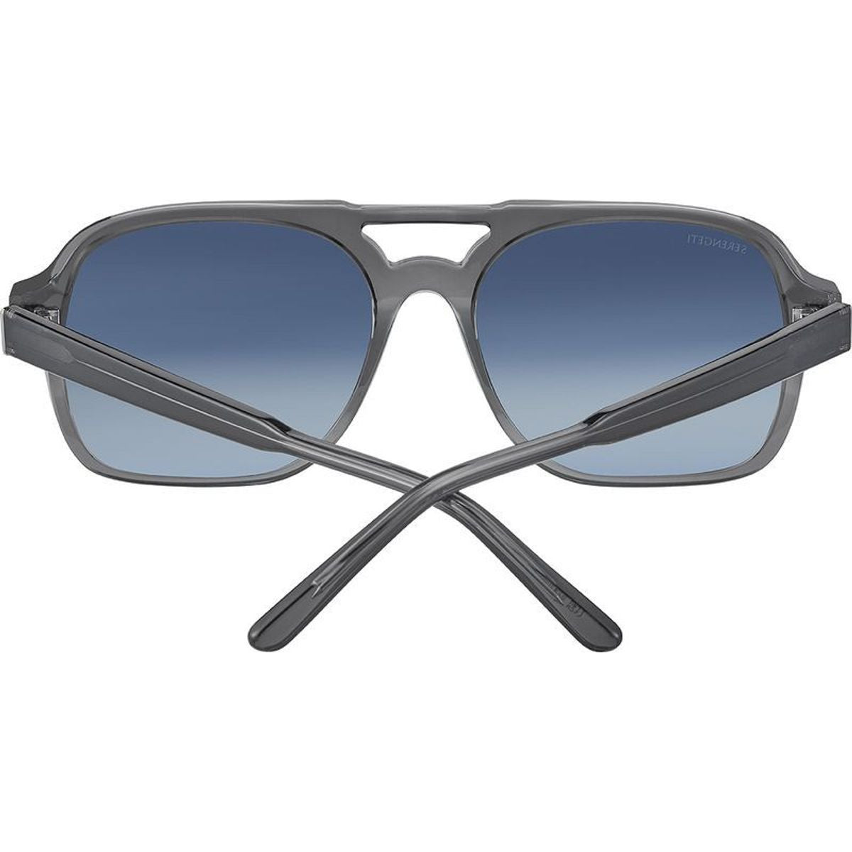 Marco, Shiny Crystal Stormy Grey/Blue Gradient Photochromic Polarised Glass Lenses