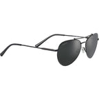 Pete, Matte Black/Smoke Photochromic Glass Polarised Lenses