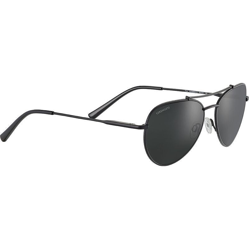 Pete, Matte Black/Smoke Photochromic Glass Polarised Lenses