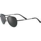 Pete, Matte Black/Smoke Photochromic Glass Polarised Lenses