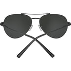 Pete, Matte Black/Smoke Photochromic Glass Polarised Lenses