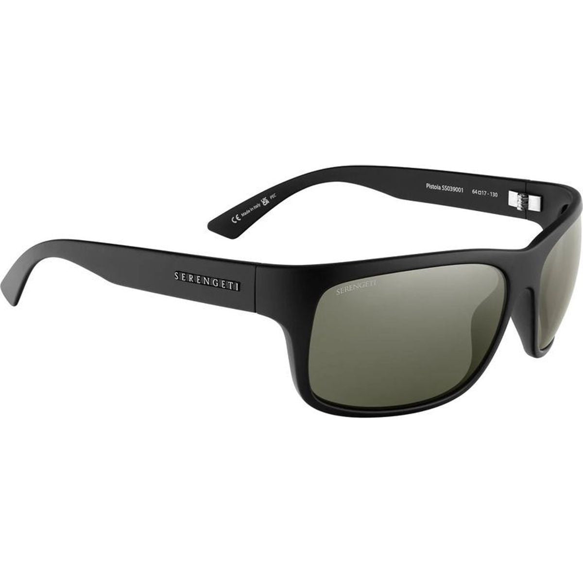 Pistoia, Matte Black/555nm Silver Photochromic Polarised Glass Lenses