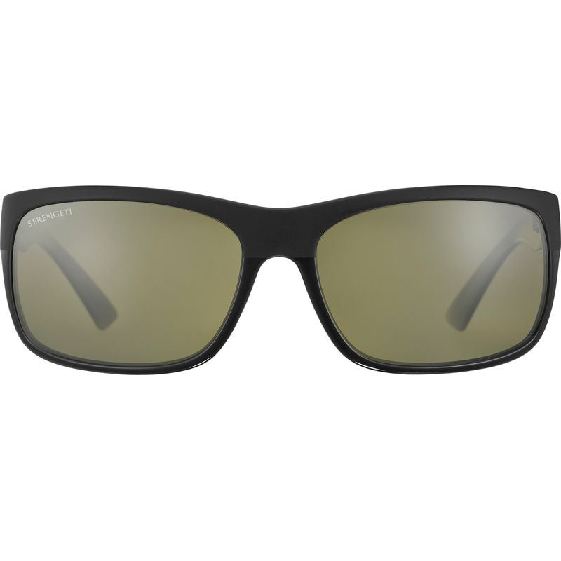 Pistoia, Shiny Satin Black/555nm Photochromic Polarised Glass Lenses