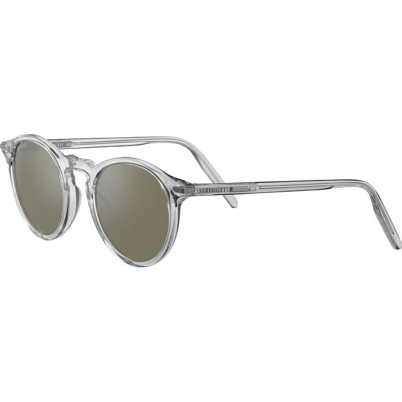 Raffaele, Shiny Crystal/555nm Photochromic Polarised Glass Lenses