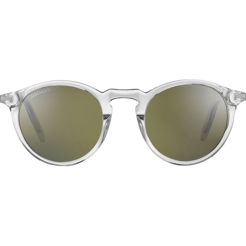 Raffaele, Shiny Crystal/555nm Photochromic Polarised Glass Lenses