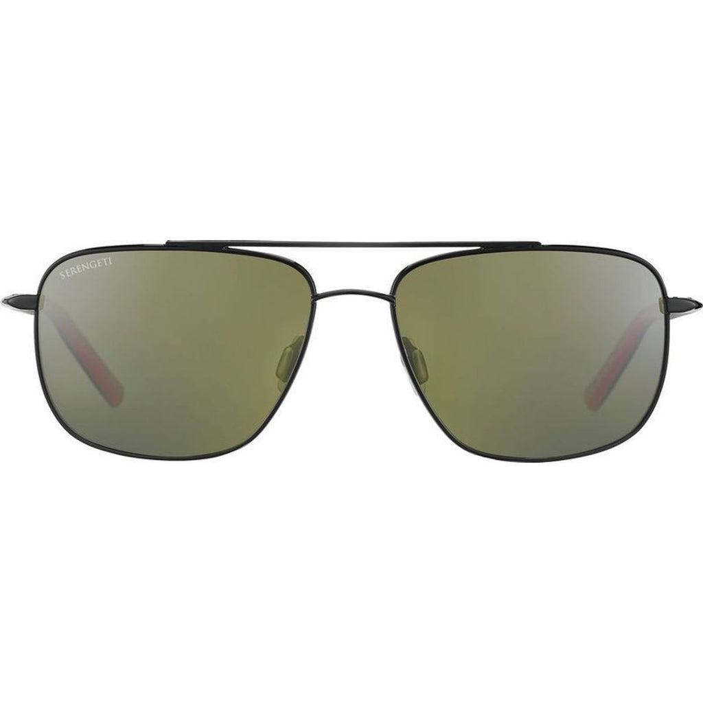 Tellaro, Shiny Black and Red/555nm Photochromic Polarised Glass Lenses