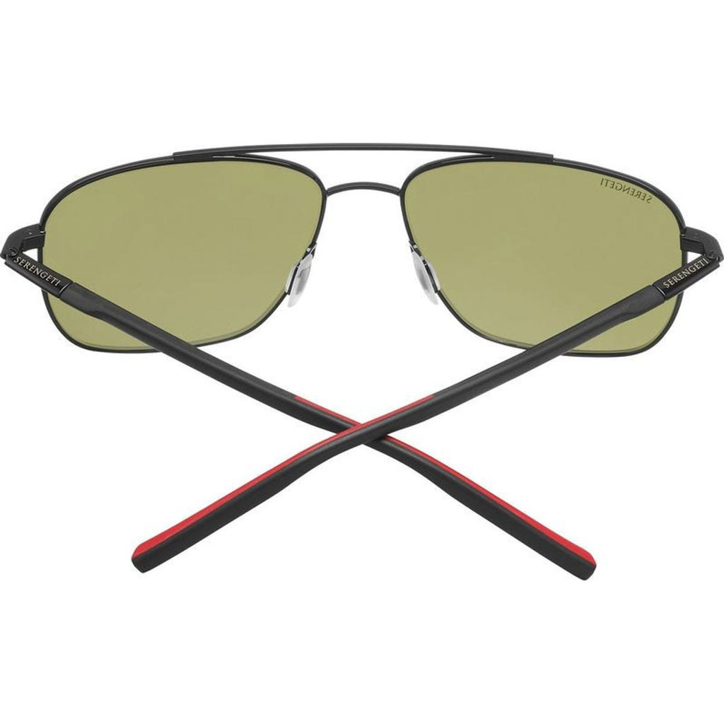 Tellaro, Shiny Black and Red/555nm Photochromic Polarised Glass Lenses