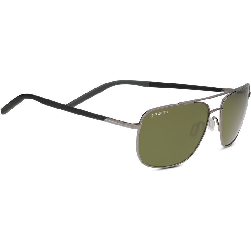 Tellaro, Shiny Gunmetal and Black/555nm Photochromic Polarised Glass Lenses