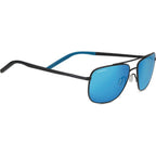 Tellaro, Matte Black and Blue/555nm Blue Photochromic Polarised Glass Lenses