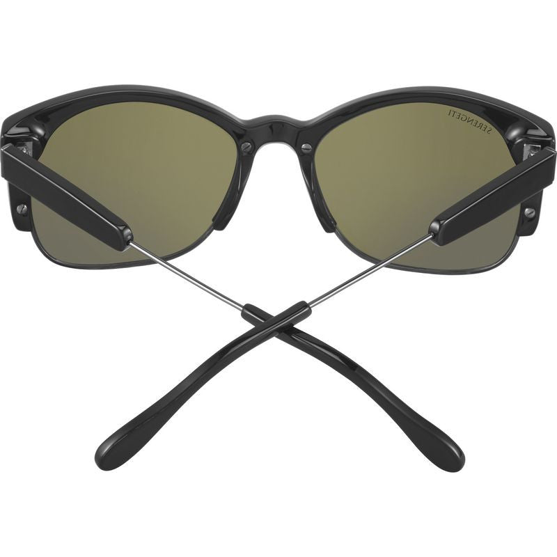 Vinita, Shiny Black and Shiny Gunmetal/555nm Photochromic Polarised Glass Lenses
