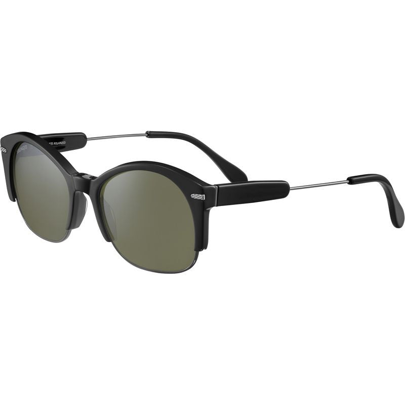 Vinita, Shiny Black and Shiny Gunmetal/555nm Photochromic Polarised Glass Lenses