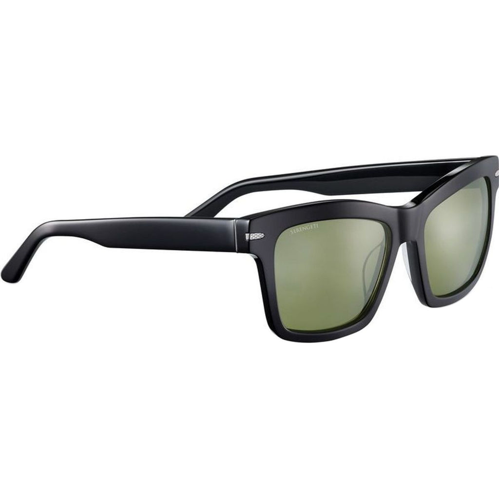 Winona, Shiny Black/555nm Photochromic Polarised Glass Lenses