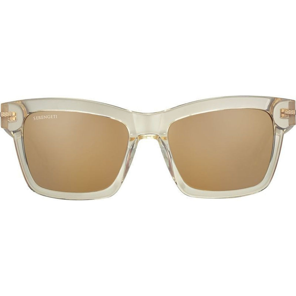Winona, Shiny Crystal Champagne/Drivers Gold Photochromic Polarised Glass Lenses